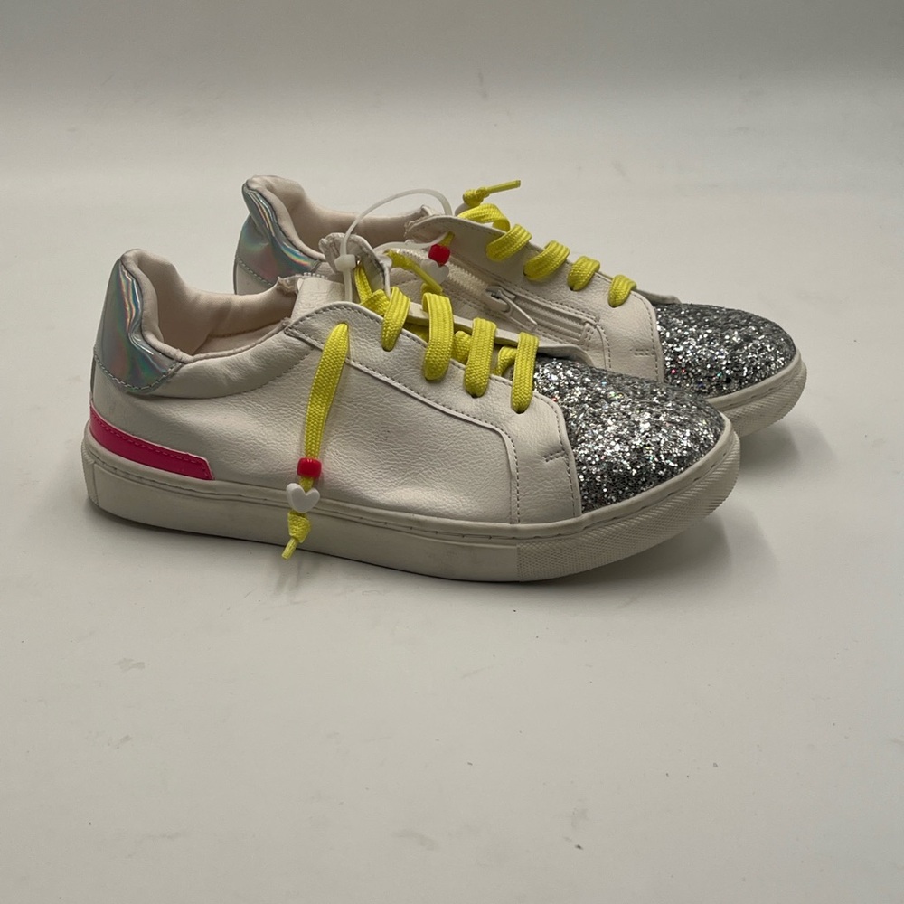 Dolce Vita Silver and Yellow Sneakers with Playful Accents